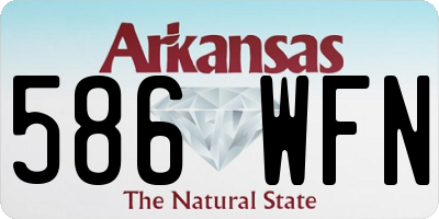 AR license plate 586WFN
