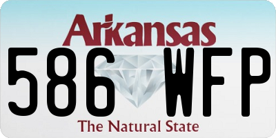 AR license plate 586WFP