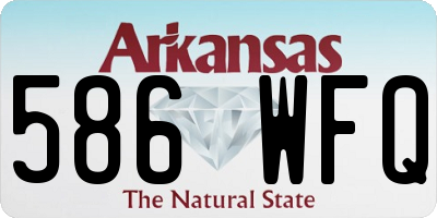 AR license plate 586WFQ