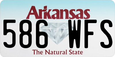 AR license plate 586WFS