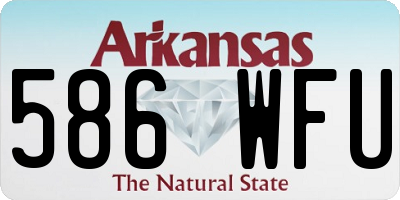 AR license plate 586WFU