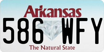 AR license plate 586WFY
