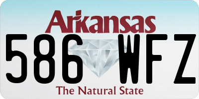 AR license plate 586WFZ