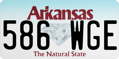 AR license plate 586WGE