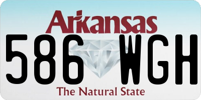 AR license plate 586WGH
