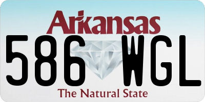 AR license plate 586WGL