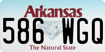 AR license plate 586WGQ