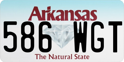 AR license plate 586WGT