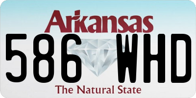 AR license plate 586WHD