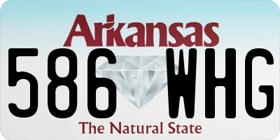 AR license plate 586WHG