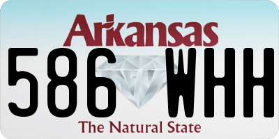AR license plate 586WHH