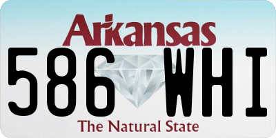 AR license plate 586WHI