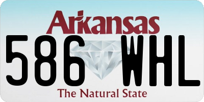 AR license plate 586WHL