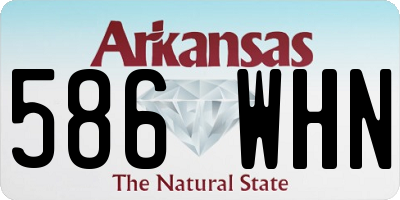 AR license plate 586WHN