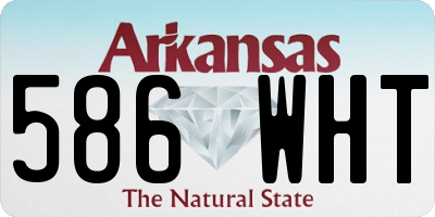 AR license plate 586WHT