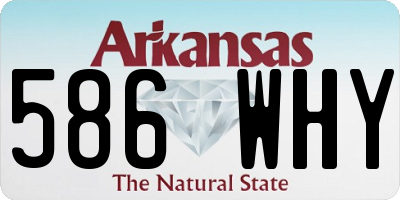 AR license plate 586WHY