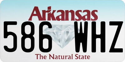 AR license plate 586WHZ