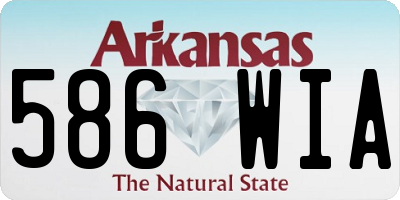 AR license plate 586WIA