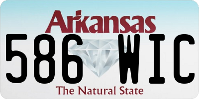 AR license plate 586WIC