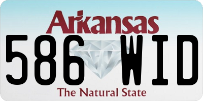 AR license plate 586WID