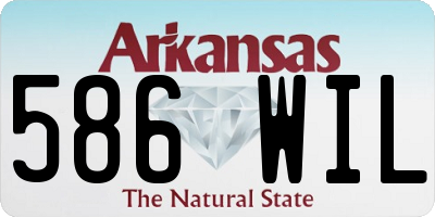AR license plate 586WIL