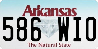AR license plate 586WIO
