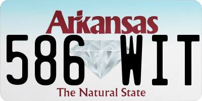 AR license plate 586WIT