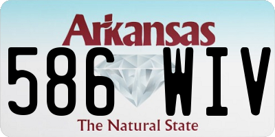 AR license plate 586WIV