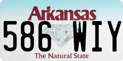 AR license plate 586WIY