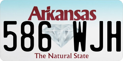 AR license plate 586WJH