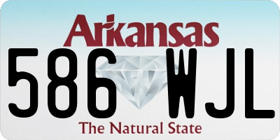 AR license plate 586WJL