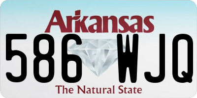 AR license plate 586WJQ