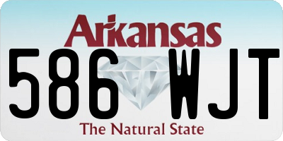 AR license plate 586WJT