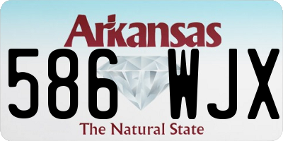 AR license plate 586WJX