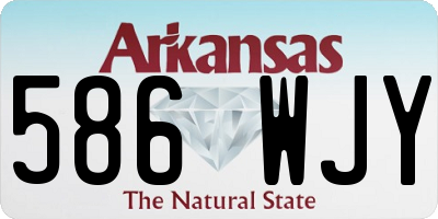AR license plate 586WJY