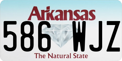 AR license plate 586WJZ