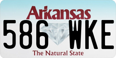 AR license plate 586WKE