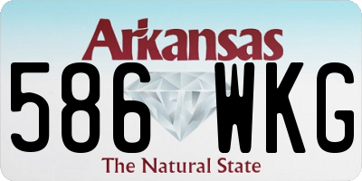 AR license plate 586WKG