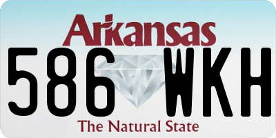 AR license plate 586WKH