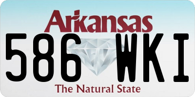 AR license plate 586WKI