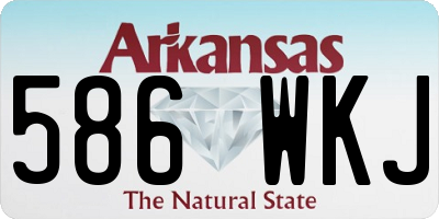 AR license plate 586WKJ