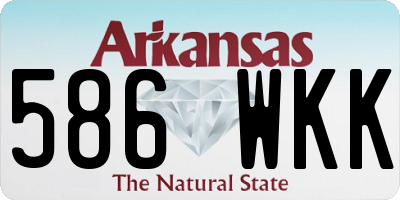 AR license plate 586WKK