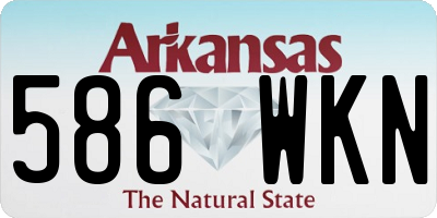 AR license plate 586WKN