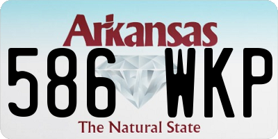 AR license plate 586WKP