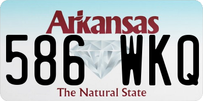 AR license plate 586WKQ