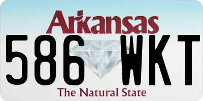 AR license plate 586WKT