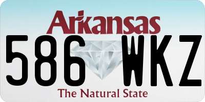 AR license plate 586WKZ