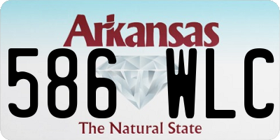 AR license plate 586WLC