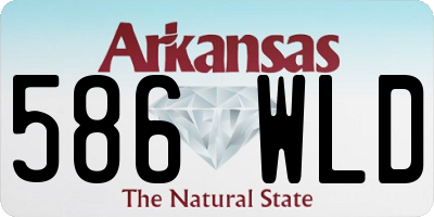 AR license plate 586WLD