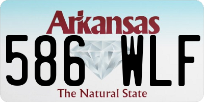 AR license plate 586WLF